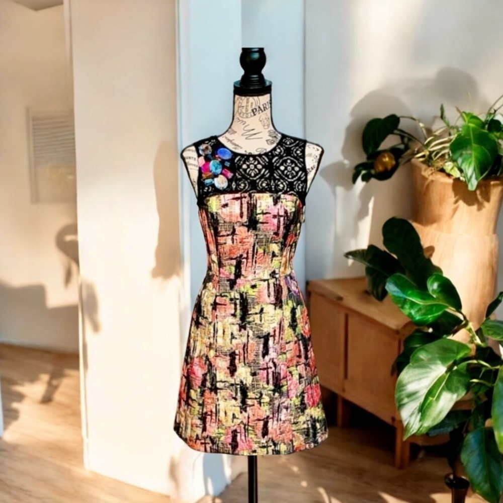 NWT! Nicole Miller Beaded Sheath Dress 2